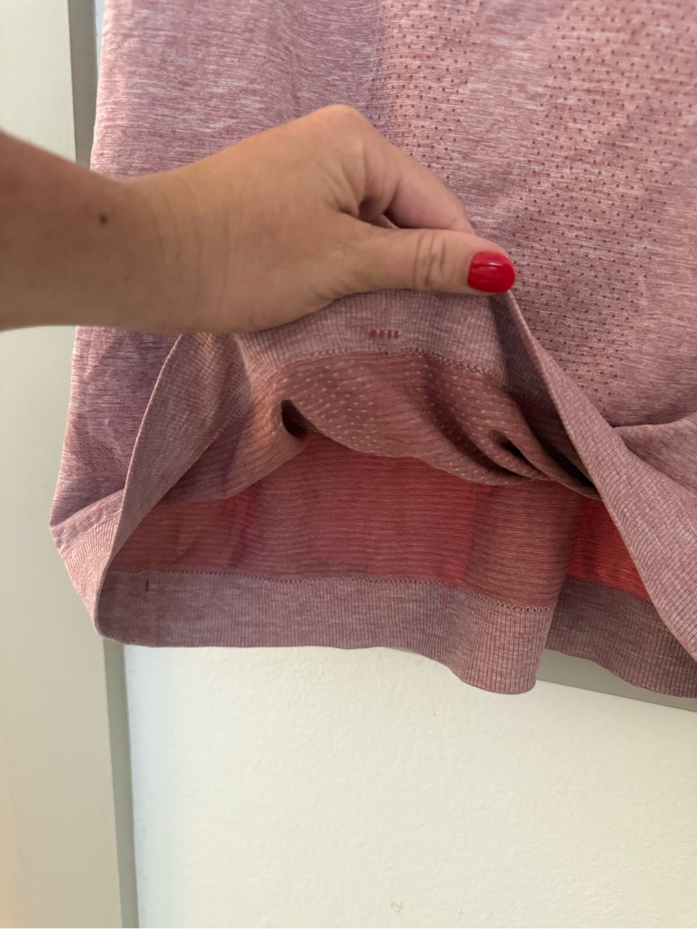 lululemon athletica Short Sleeve Swiftly Tech Top - Dusty Rose Heather - Picture 5 of 6
